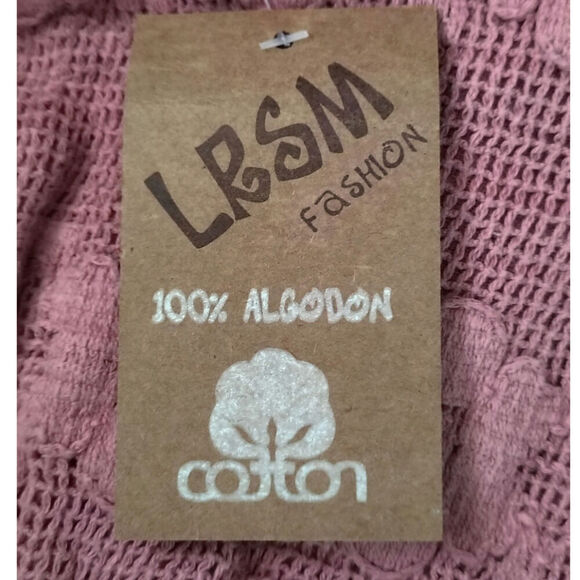 LRSM Cotton Smock Dress Pink Womens Size XSmall/Small - Picture 4 of 4